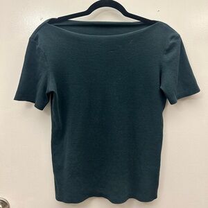 Ribbed Forest Green Zara Trafaluc Top
